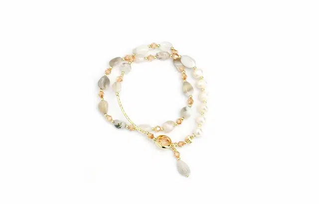 克拉日记 新中式国潮复古多层小众串珠手饰 琉璃 手串 女款