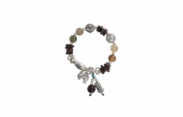 克拉日记 新中式国潮民族风串珠吉象复古轻奢小众精致手饰品手饰招财健康平安好运研究院 琉璃 手串 女款