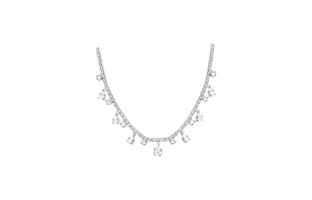 克拉日记 几何甜酷辣妹风超闪锁骨链轻奢小众高级感百搭气质锁骨链锦鲤事业招财健康平安礼盒装 合金 项链 女款