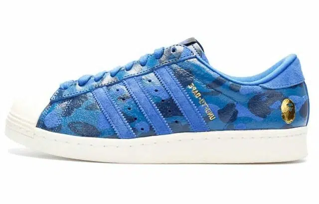 A BATHING APE x adidas originals Superstar 80s Undftd Bape Blue Camo
