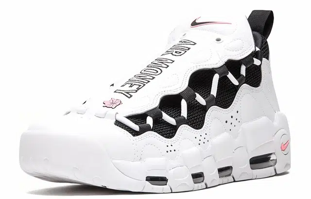 Nike Air More Money White Black Coral Chalk