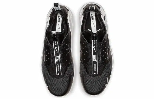 Nike Huarache Run Zip Black White