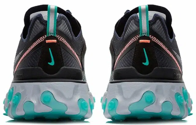 Nike React Element 87 Black Neptune Green