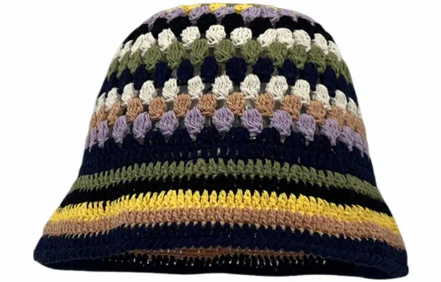 优幽兰 韩系透气大头围显脸小遮阳时尚出游文艺撞色高级感百搭防晒盆帽素颜遮脸 腈纶 聚酯纤维 渔夫帽 女款