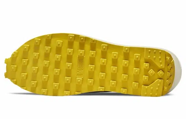Sacai x UNDERCOVER x Nike LDWaffle black and bright citron