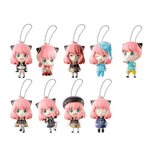 BANDAI Anya Forger Spy Family Keychain Set