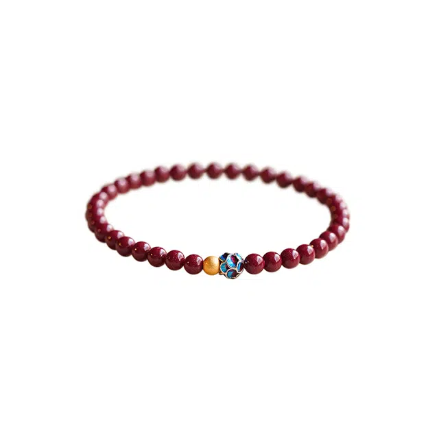 芳缘小傅 蛇年本命年红色盘玩紫金砂转运珠鸿运#好运 朱砂 手串 男女同款情侣款