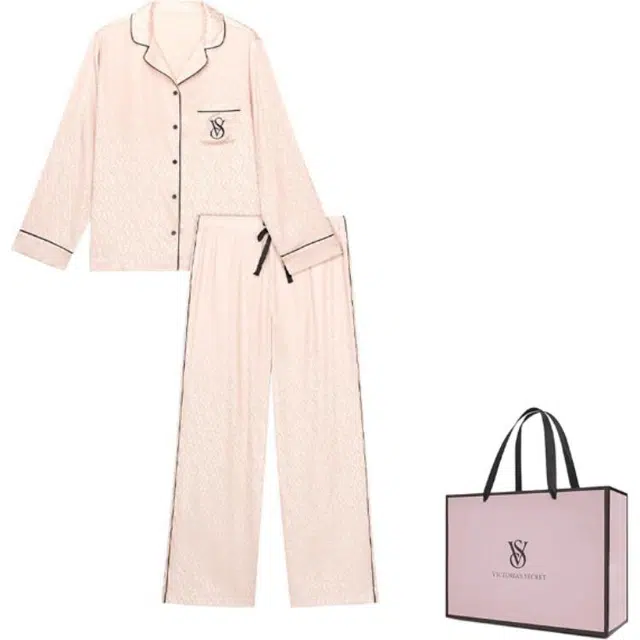 Victoria's Secret PINK The Mix Pajama Set Rose Print