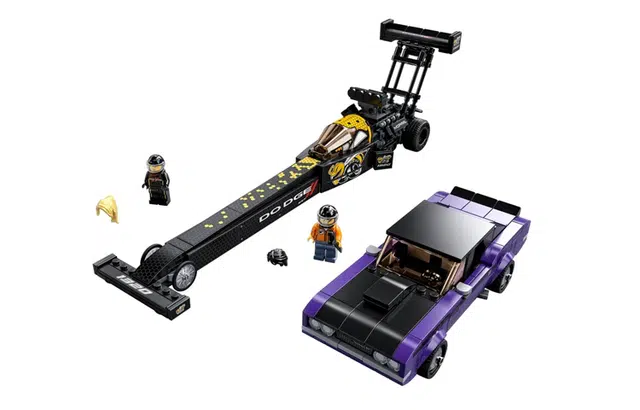 LEGO Mopar SRT Top Fuel Dragster and 1970 TA 76904