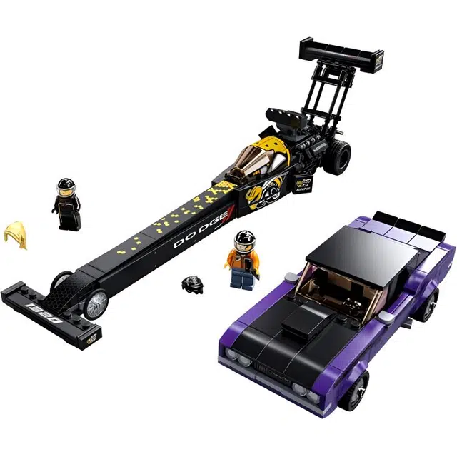 LEGO Mopar SRT Top Fuel Dragster and 1970 TA 76904