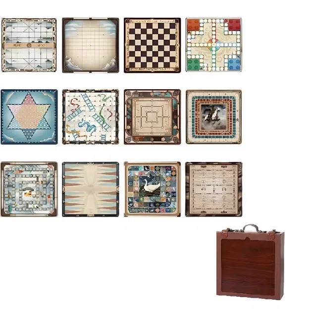 乐乐鱼 多功能棋盘 经典棋盘游戏 桌游