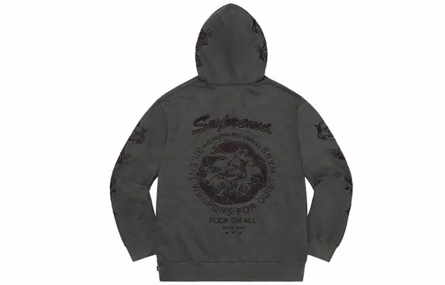 Supreme SS20 Week 14 Dragon Overdyed Hooded Sweatshirt