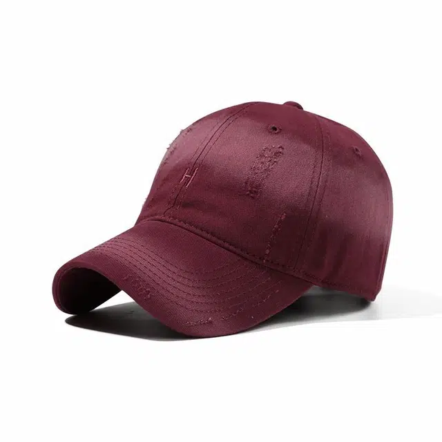 南极人 复古做旧破洞水洗棒球帽子春夏韩版百搭个性小众宽檐防晒遮阳透气 显脸小 鸭舌帽 男女同款情侣款