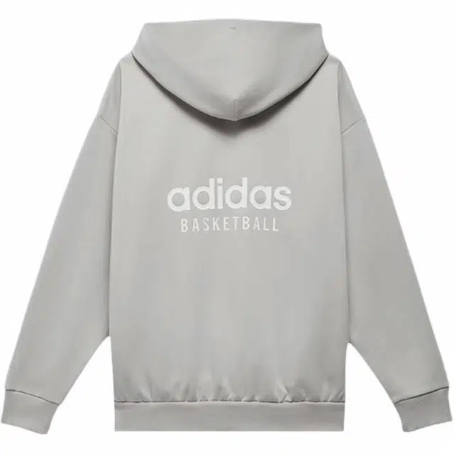 adidas originals Adidas Basketball Chapter 1 Sweat Hoodymetal Grey Logo