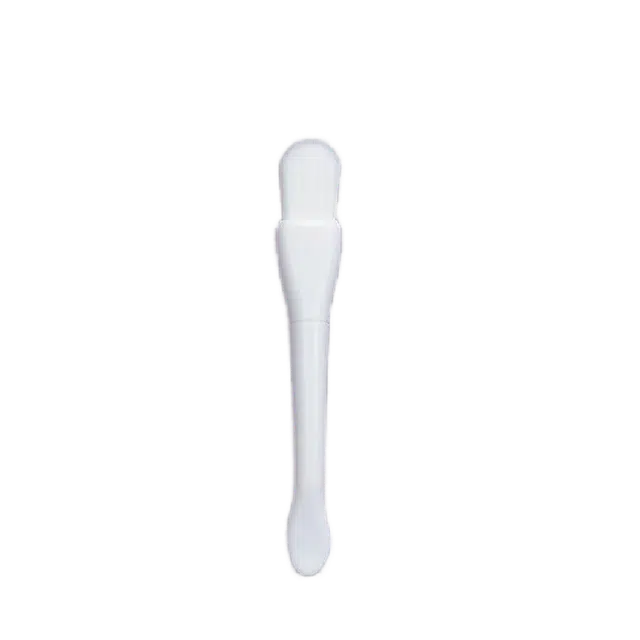 娇雪菲 双头面膜刷两用面部涂抹泥膜工具软头硅胶鱼尾勺面膜 鱼尾勺白色刀