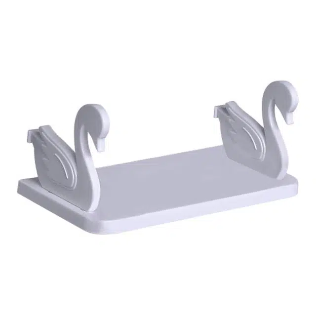 静玲珑 卫生间置物架浴室厕所壁挂墙上化妆品收纳架洗手间免打孔架子