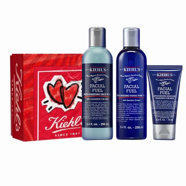 科颜氏 洗面奶水乳男士护肤套装 深层清洁补水保湿