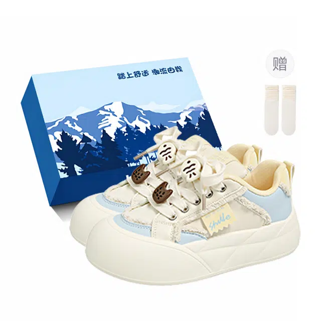 小鹿米利 小众百搭大头厚底 包裹性防滑耐磨 低帮 板鞋 女 黄色