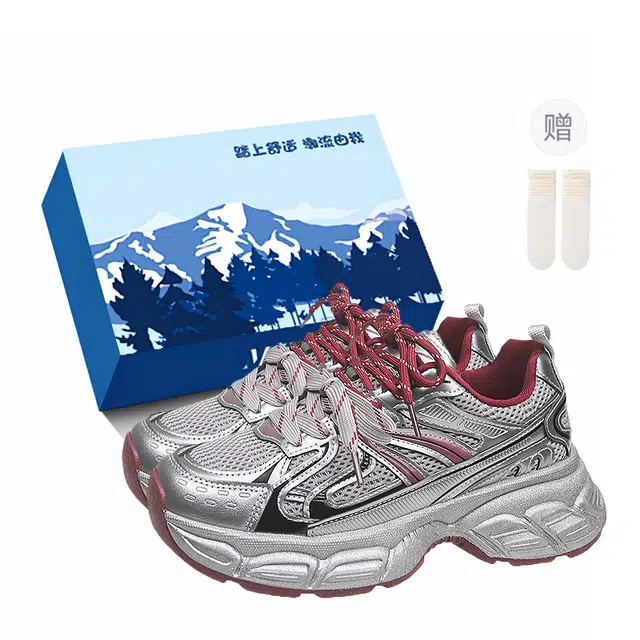 小鹿米利 百搭休闲松糕运动 防滑耐磨包裹性 低帮 老爹鞋 女