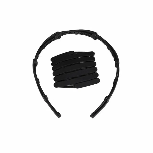 水中玉 旅行可伸缩折叠发箍日常洗脸专用带齿发卡刘海碎发防滑头箍头饰 亚克力 发箍 女款