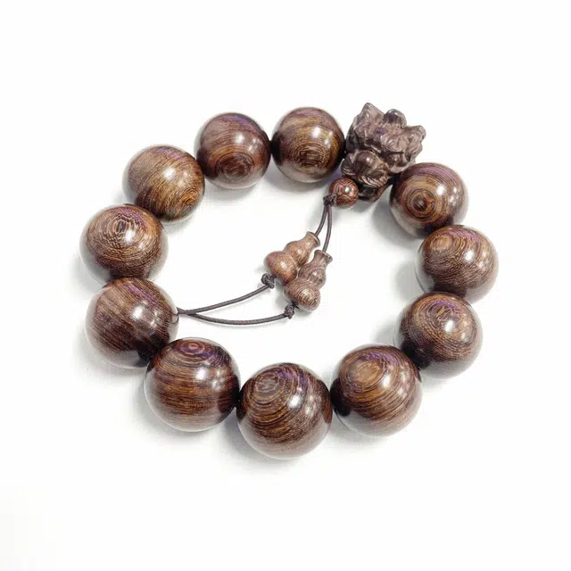 岁月静好 龙凤呈祥时来运转年转运佛珠 大颗粒雕刻珠民族风禅意典雅简约 小众设计高级感 诸事顺利#好运 金丝檀木 木作手串 男女同款情侣款