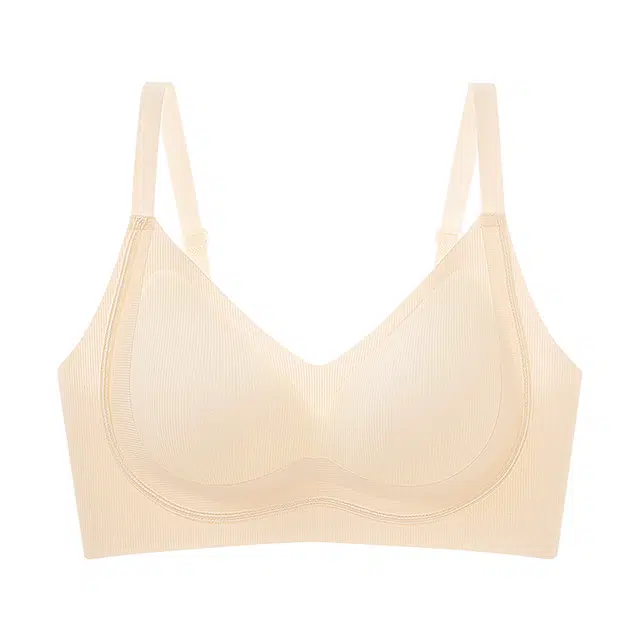兰缪 无痕聚拢无钢圈上托收副乳美背大胸显小文胸 女款