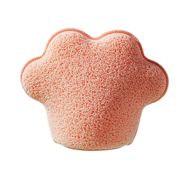 简应舒 网孔猫爪型洗脸扑洁面扑海绵擦脸面扑深层清洁泡沫丰富卸妆器