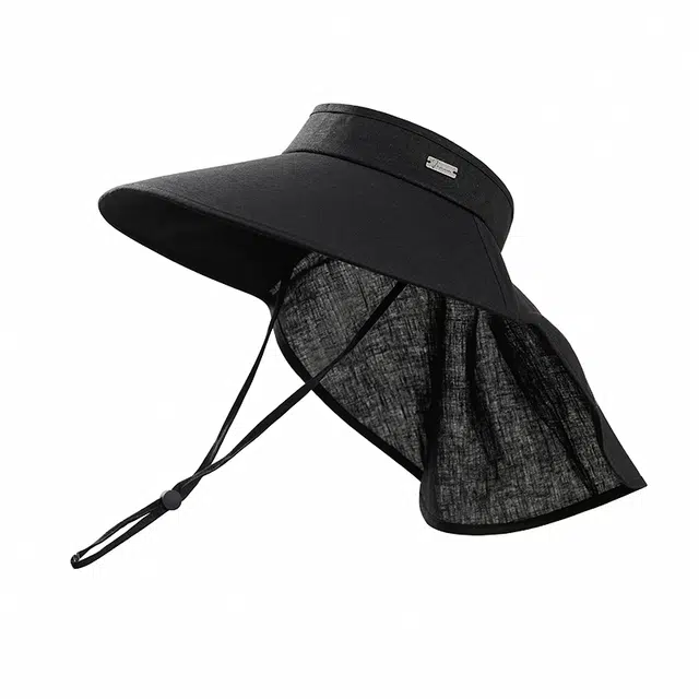 玖慕 空顶透气 防紫外线 亚麻 防晒帽 男款