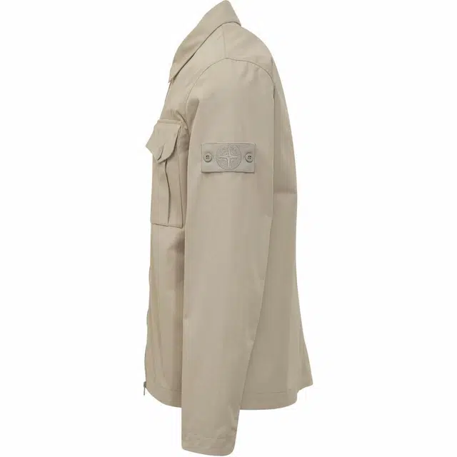 Stone Island Zip Jacket Khaki