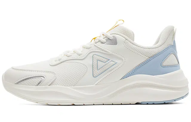 匹克 态极 轻跃 大众系列 舒适跃动简约减震透气防滑 低帮 休闲跑步鞋 男款 白蓝