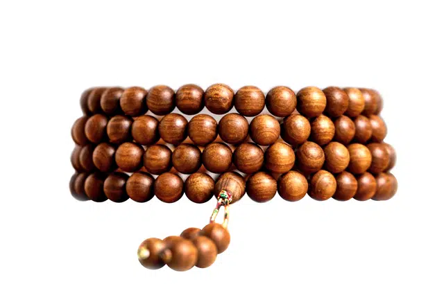 檀欣 【过手留香】财源广进复古文艺文玩佛珠上岸招财转运八方来财#好运 檀香木多圈叠戴盘玩念珠手饰品 檀木 手串 男女同款情侣款