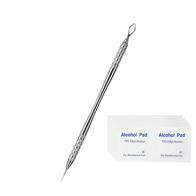 简应舒 小蛮腰双头粉刺针挑挤痘痘工具祛痘针清洁闭口暗疮针两用