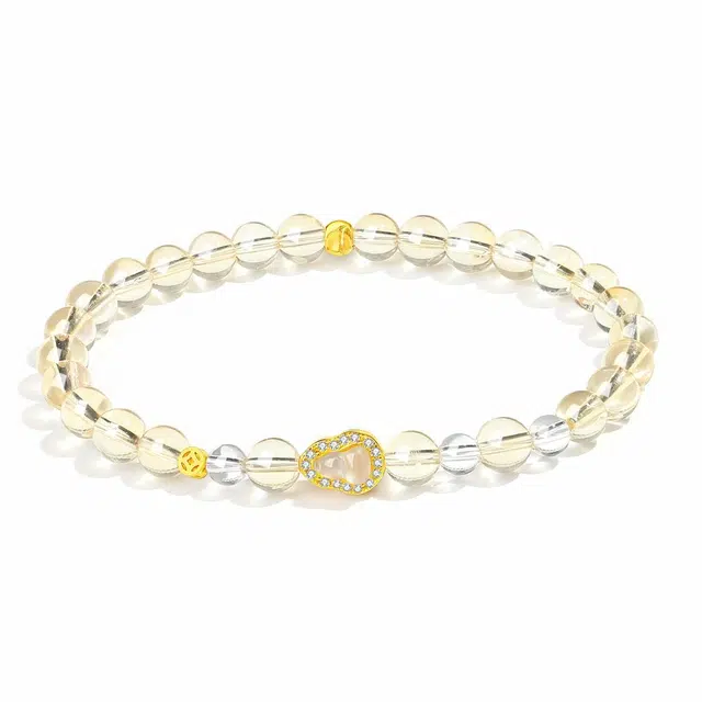 【普陀山官方已过香】 普陀山文创 新中式轻奢转运珠八方来财聚财纳福转运串珠复古手饰 礼盒装#好运 水晶 手串 男女同款情侣款