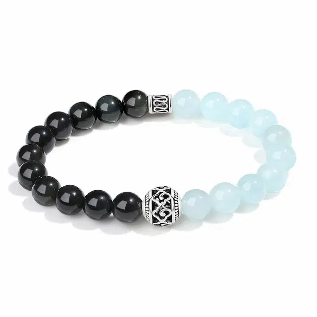 普陀山文创 【普陀山官方已过香】新中招财纳福平安转运 时来运转好运连连小众设计气质百搭静心上岸#好运 黑曜石 手串 男女同款情侣款