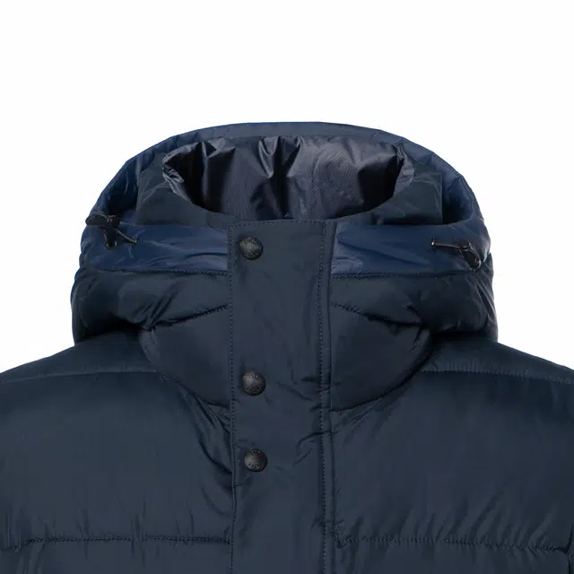HUGO BOSS Water-Repellent Hooded Puffer Jacket With Logo Badge