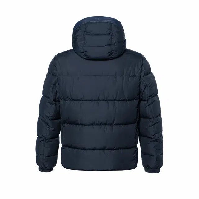 HUGO BOSS Water-Repellent Hooded Puffer Jacket With Logo Badge