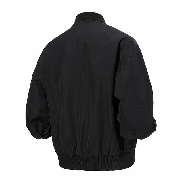 雅鹿 飞行员美式纯色潮流时尚舒适休闲宽松百搭夹克外套 男女同款 黑色