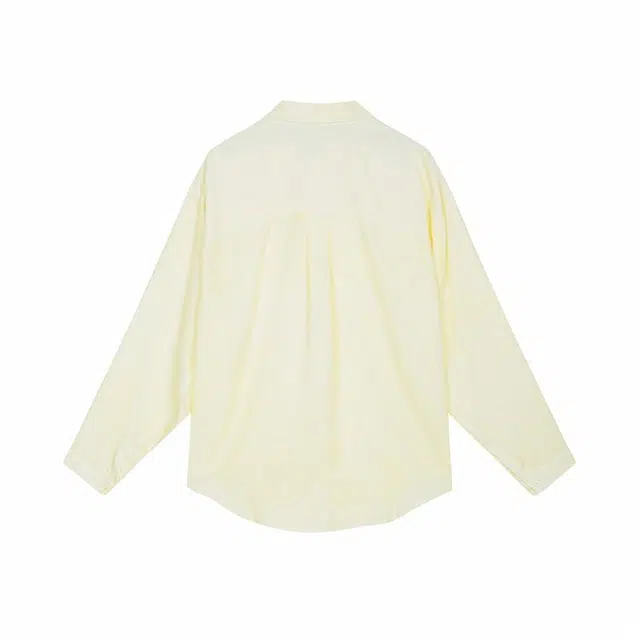 速写 纯色简约日常宽松长袖衬衫 男款