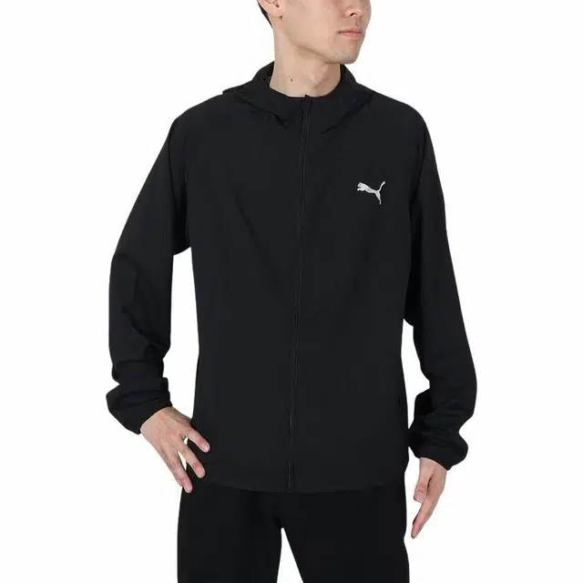 PUMA RUN FAVORITE WOVEN HOODED JACKET M