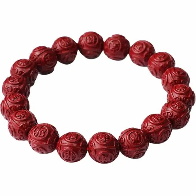 京华录 国风紫金砂招财进宝转运珠新中式国潮复古民族风 平安 守护盘玩小众设计诸事顺利串珠#好运 朱砂 手串 女款