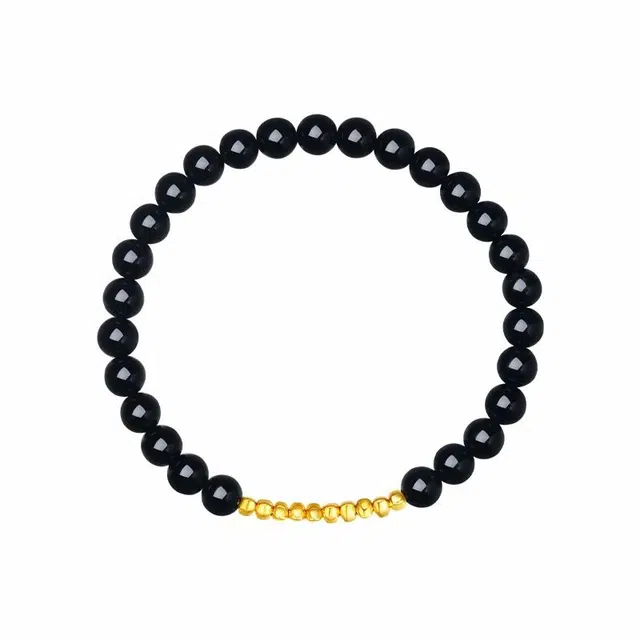 周大生 【有钱花】碎碎银盘缠 财富满满文创文玩 跨年送礼好运 玛瑙 手串 男款