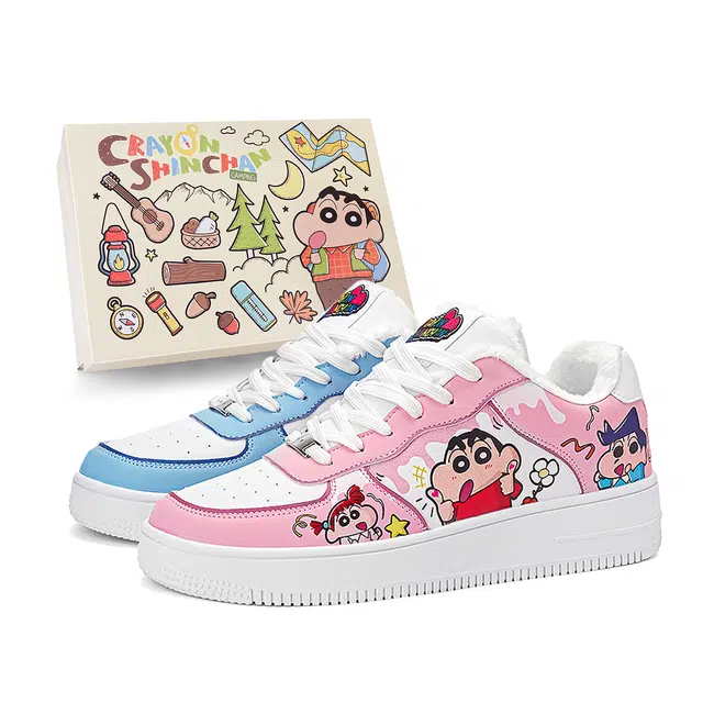 Crayon Shinchan Love Pair Low Sneakers