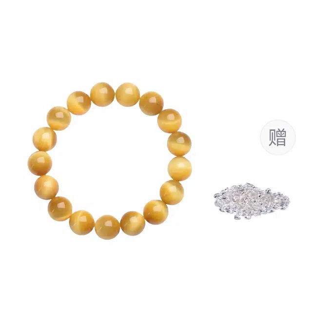 石在行 新中式纳福复古轻奢小众百搭气质精致高级氛围感好运金 虎眼石 手串 男女同款情侣款