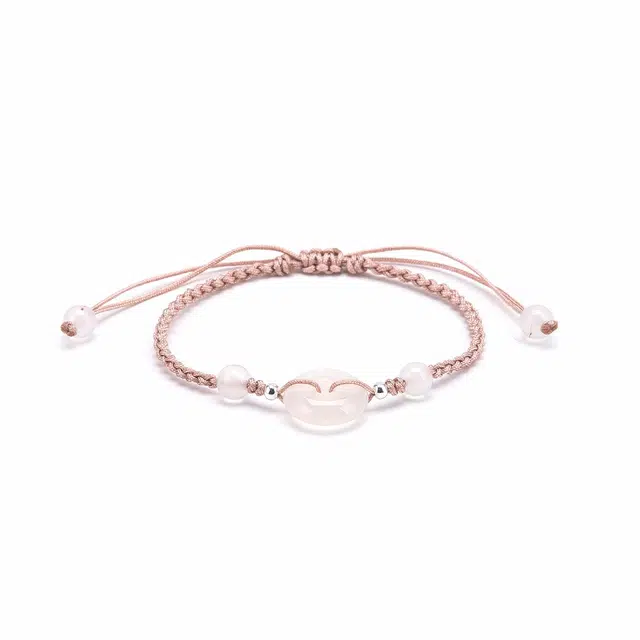 【s925银 诸事顺利】 聆听花开 新中式国风平安扣编绳 民族风文艺小清新森系个性时尚气质百搭#好运 水晶 玉石手绳 男女同款情侣款