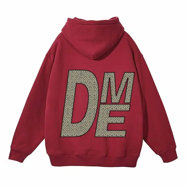 【dme】 美式复古连帽套头重磅舒适长袖休闲宽松卫衣 男女同款