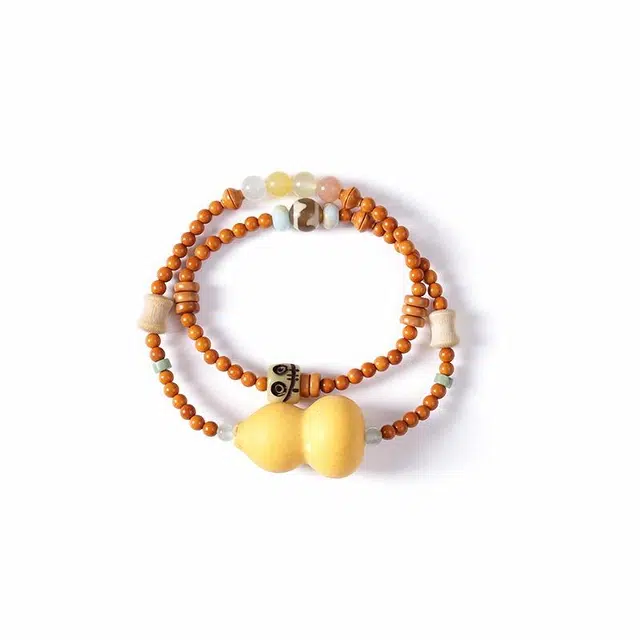 岁月静好 国潮森系简约复古素雅文艺宫廷风福气满满上岸福禄本命年转运佛珠 来福轻奢高级感 八方来财#好运 橄榄核 手串 男女同款情侣款