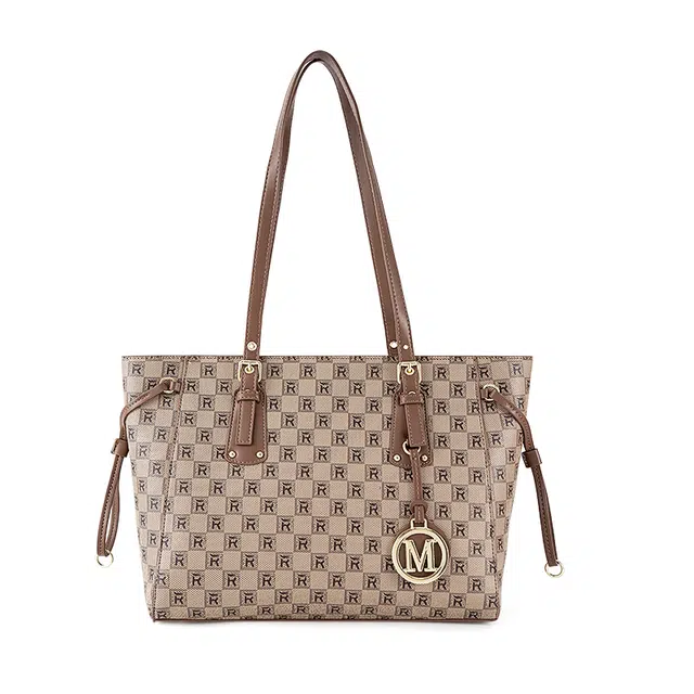 维尼奥 百搭高级感复古休闲日常实用托特包 合成革 单肩包 常规 女款 卡其色/咖啡色