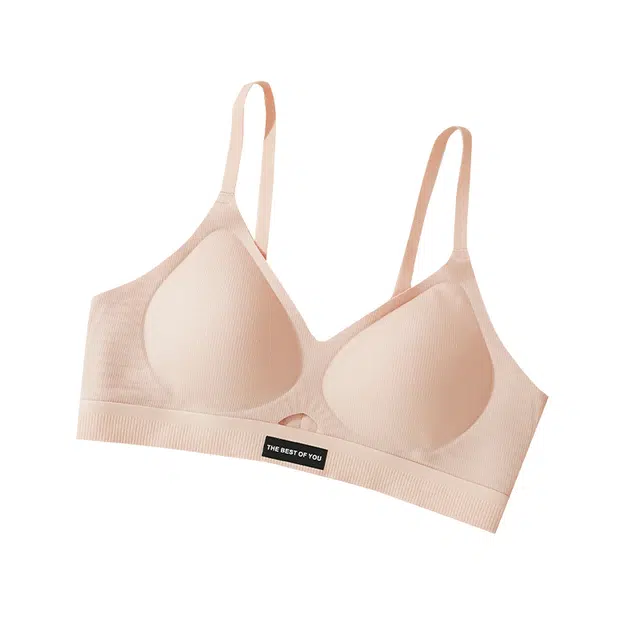 欧诗帛 大胸显小胸无钢圈镂空无痕罩美背聚拢收副乳文胸 女款