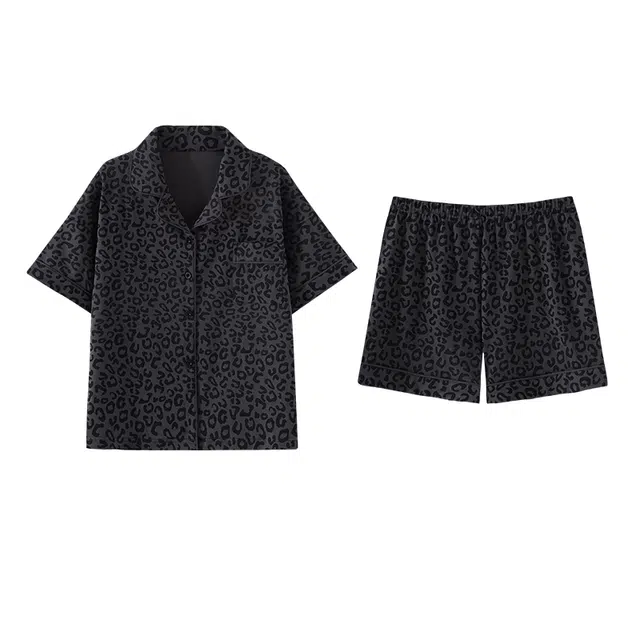 欧诗帛 甜美可爱短袖高级感宽松可出门家居服睡衣套装 女款 图片色