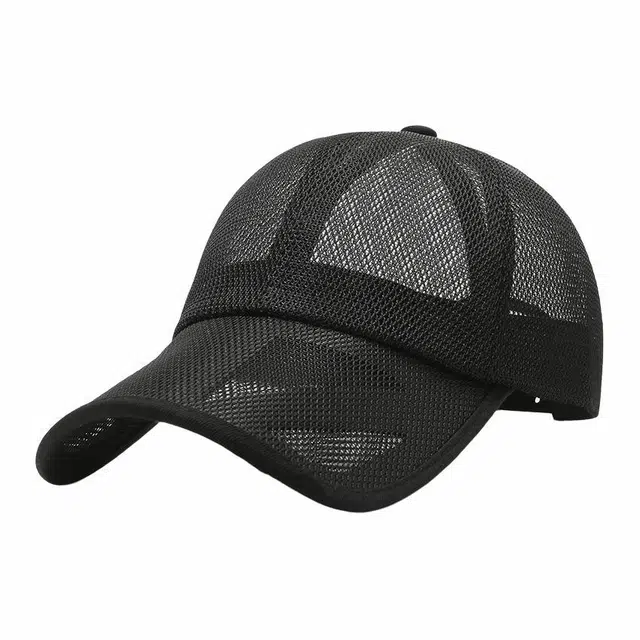 俞兆林 夏季帽子全镂空网眼遮阳防晒透气网帽大码太阳帽 棉 鸭舌帽 男女同款情侣款